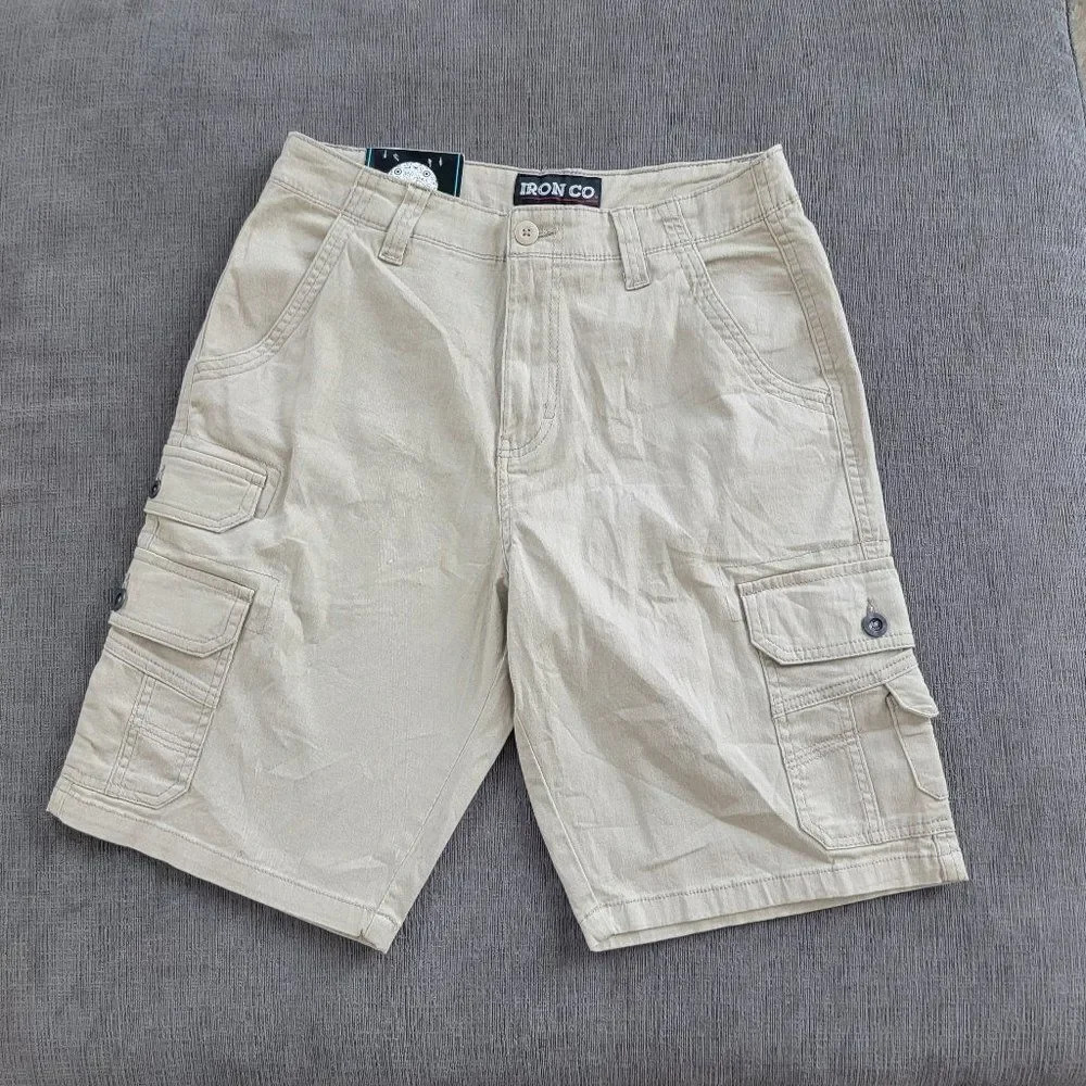 Iron Co Men's Stretch Cargo shorts Moves W/ You & Keeps Its Shape 32 waist